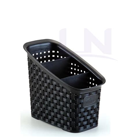 Organizador Multiuso Preto Rattan Divis Rias Nitron Shopee Brasil