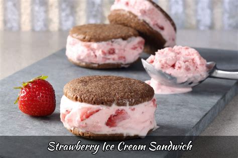 Strawberry ice cream sandwich: How to Make Strawberry ice cream ...