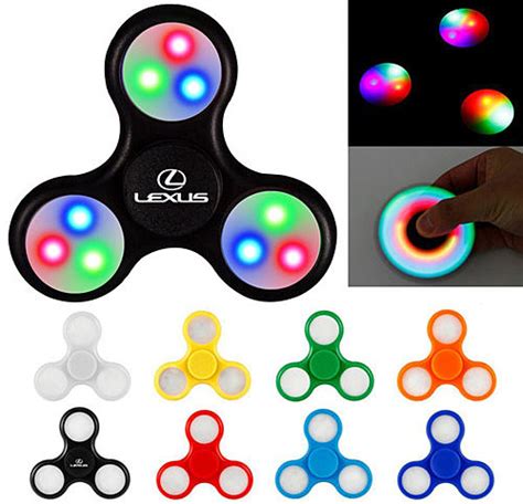 Fidget Hand Spinner Led Light Custom Printed As Low As