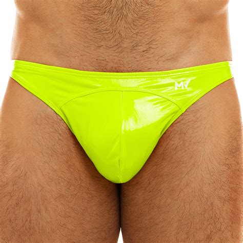 Modus Vivendi Slip Low Cut Viral Vinyle Jaune Fluo Inderwear