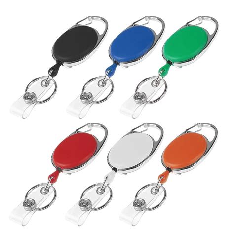 Llavero Retr Ctil De Colores Carrete De Insignia Cord N De Identificaci