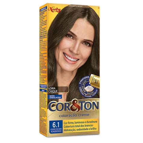 Cor 6.0 Tintura De Cabelo - Tintura cor&ton 6.0 louro escuro 175G - Tinta de Cabelo - Magazine Luiza