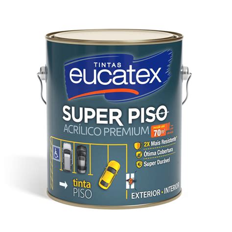 Tinta Acrilico Piso Premium Verde Galão 3 6 Litros Eucatex Compre