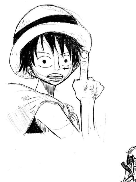 One Piece Straw Hats Sketch 1. LUFFY by THEDK0 on DeviantArt