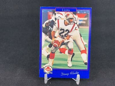 1991 JOGO DOUG FLUTIE #177 CFL ROOKIE CARD RC BC LIONS | eBay