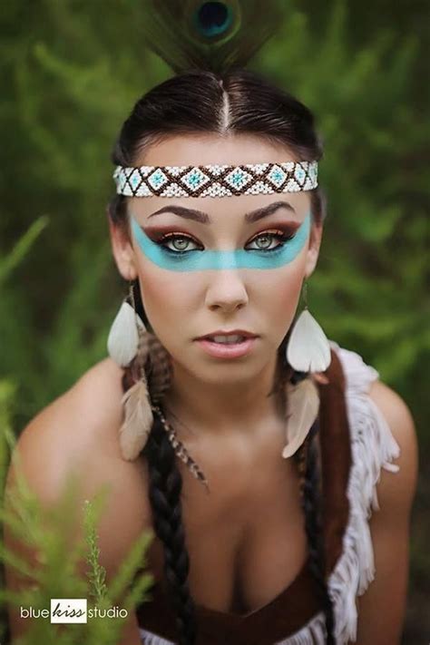 20 Seriously Cool And Easy Halloween Makeup Ideas American Indian Costume Easy Halloween