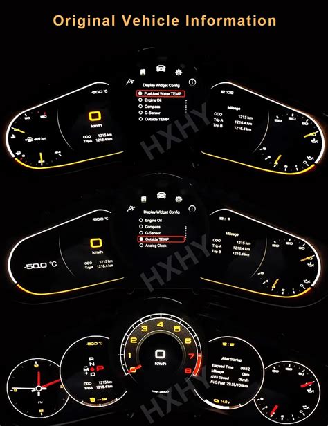 Hxhy Latest Original Car Digital Cluster Instrument Speedometer For