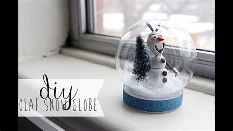 Diy Waterless Frozen Olaf Snowglobe Youtube