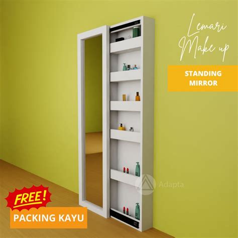 Jual Lemari Make Up Standing Mirror Tempel Dinding Lemari Make Up