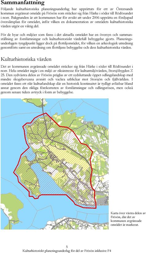 Kulturhistoriskt planeringsunderlag för del av Frösön inklusive F4