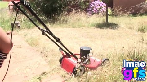 Hotty Brunette Showing Her Rounded Tits And Perfect Ass At Garden