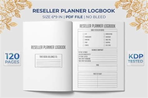 Reseller Planner Logbook Graphic By Fatiqulferdushasif Creative Fabrica