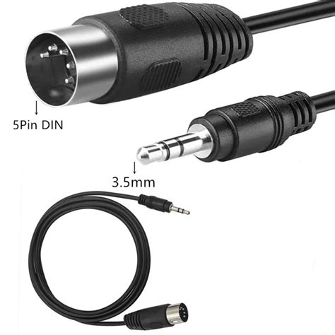 สายแปลง หวตอ DIN Midi Male Plug to 3 5 mm Male Stereo Jack Audio