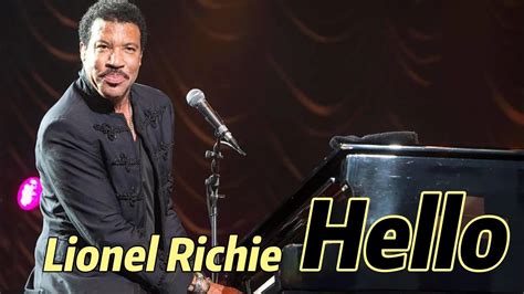 Lirik Lagu Hello LIONEL RICHIE Song With Lyrics YouTube