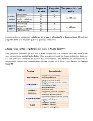 CÓMO ESTUDIAR PARA EL ICFES O SABER 11 PDF