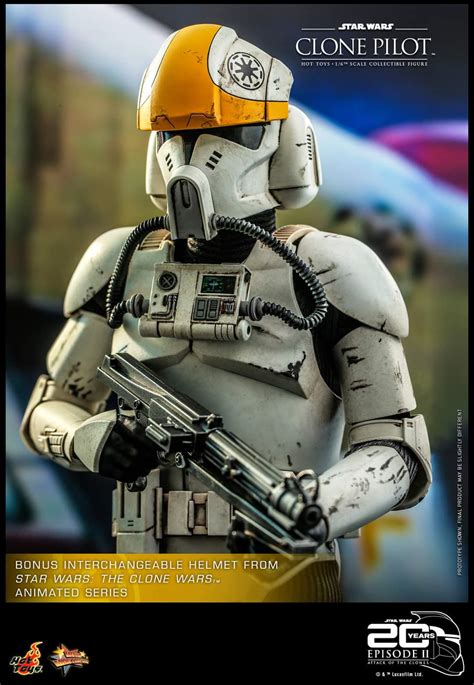 Hot Toys Clone Pilot Figure Star Wars Episode Scale Limited Collectible Comic Concepts