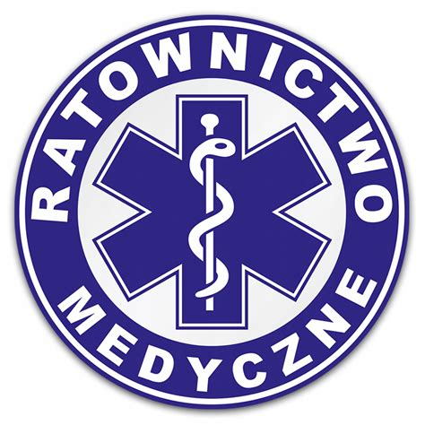 Medyczna Naklejka Ratownictwo Medyczne Ambulans Ratownictwo Medyczne