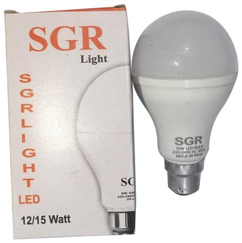 Sgr Pp Dob Led Bulb 2700k 12w And 15w At Rs 20box In Delhi Id 26085126191