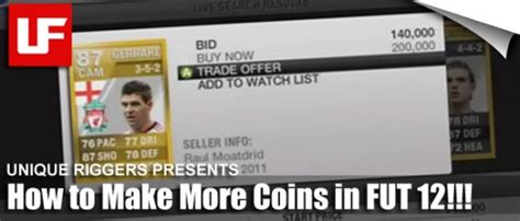 6 More Tips To Make Coins on FIFA 12 Ultimate Team - UltimateFIFA