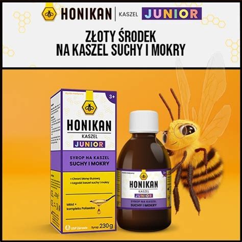 Honikan Kaszel Junior Syrop Na Kaszel Suchy I Mokry G Cena Opinie