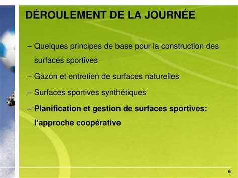 Ppt La Planification Et La Gestion Coop Rative Des Surfaces Sportives