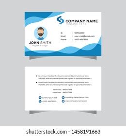 Modern Horizontal Id Card Design Template Stock Vector (Royalty Free ...