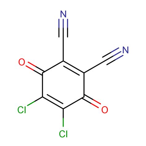 Cas号84 58 223 二氯 56 二氰基 14 苯醌分子式、结构式、msds、熔点、沸点、中英文别名