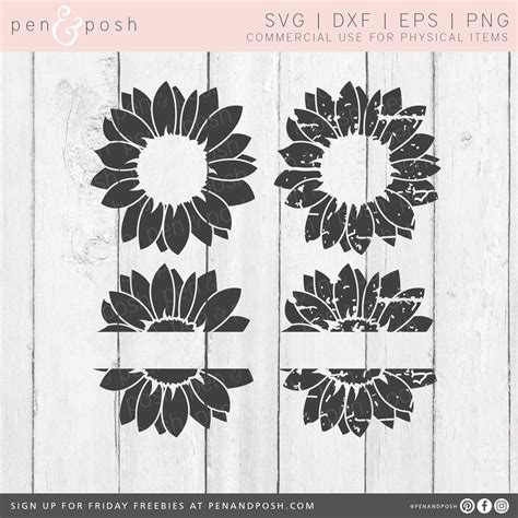 Sunflower Monogram Svg Monogram Svg Sunflower Svg Etsy