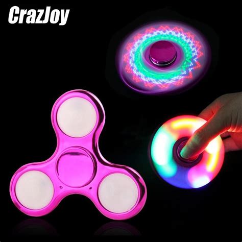 Colour Creative Led Light Dark Luminous Fidget Spinner Changes