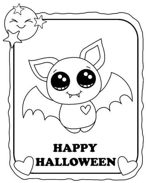 Coloriage Halloween Chauve Souris à imprimer sur ColoriageEnfant