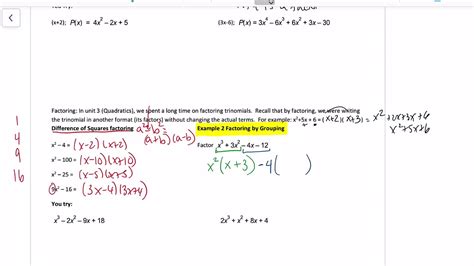 Factoring Polynomials By Grouping And Sum Diff Of Cubes Youtube