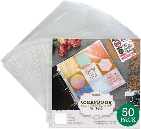 Samsill Scrapbook Refill Pages X Inch Pack Fits Ring