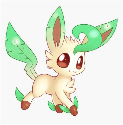 Png Leafeon Image Cute Leafeon Png Transparent Png Kindpng