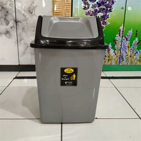 Jual Tempat Sampah Mpw Silver Abu Uk L L L L Shopee Indonesia