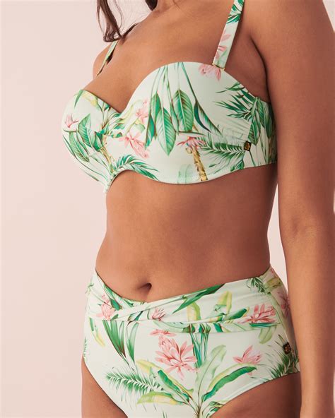 Island Tropic D Cup Bandeau Bikini Top Tropical Island La Vie En Rose