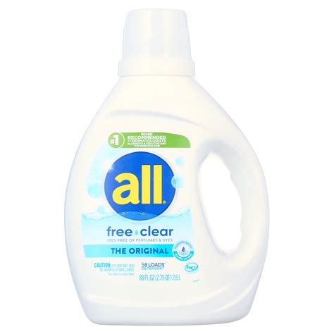 All Stainlifters Free Clear Safe Washing Liquid Laundry Detergent For