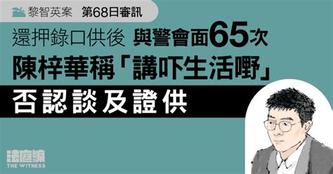 黎智英案第68日審訊｜還押錄口供後與警會面65次 陳梓華稱「講吓生活嘢」否認談及證供 法庭線 The Witness