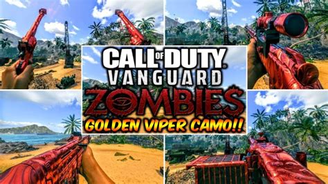 Vanguard Zombies Golden Viper Camo On All Weapons Xbox Series X