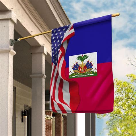 Amazon American Flag Waving Show Haiti Flag Haitian American