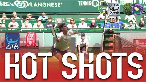 Hot Shot Tsitsipas Dives Then Drills Volley Winner At Halle 2018 Youtube