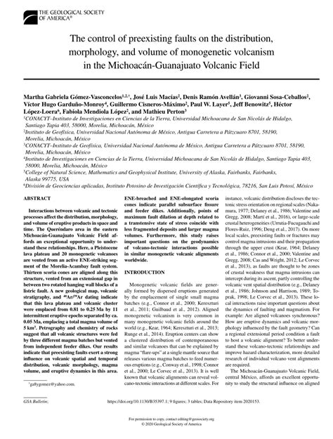 Pdf The Control Of Preexisting Faults On The Distribution Morphology