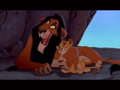 The Lion King - Young Simba talks to Scar on Make a GIF