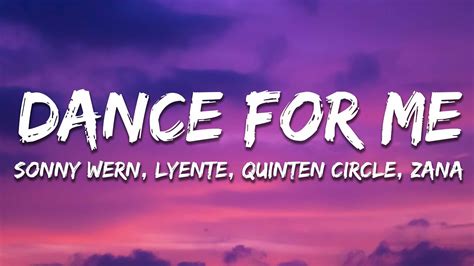 Sonny Wern Lyente Quinten Circle ZANA Dance For Me 1 2 3