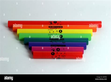 Boomwhackers. Tuned coloured percussion tubes. School primary ...