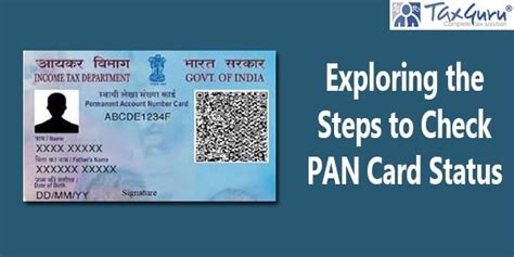 Exploring The Steps To Check Pan Card Status