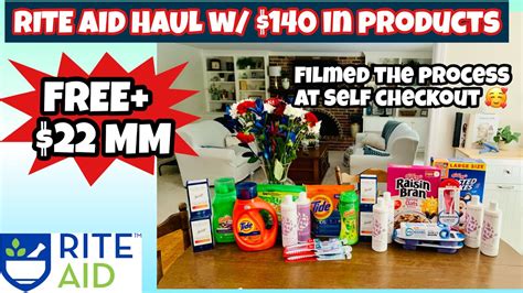 RITE AID HAUL Self Checkout Walkthrough Tons And Tons Of Deals Learn