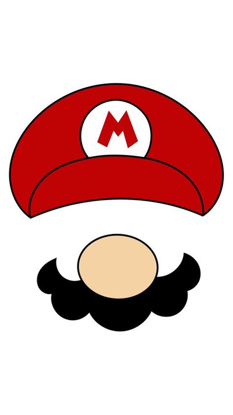 Super Mario Face Decoration Sticker | Super mario, Mario bros party ...