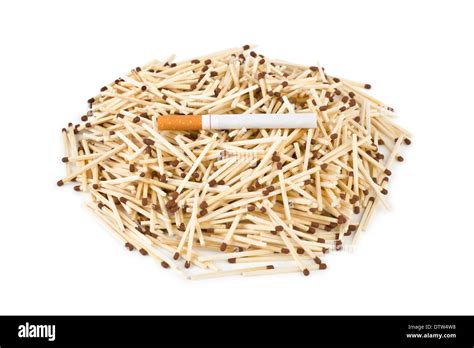 Matches And Cigarette Stock Photo Alamy