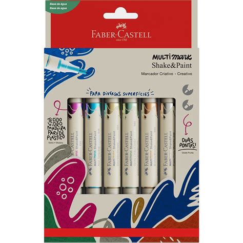 Marcador Multisuperf Cie Multimark Cores Met Licas Faber Castell