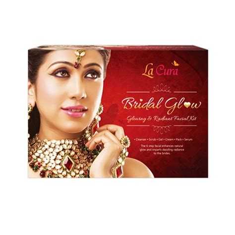 La Cura Bridal Glow Facial Kit Type Of Packaging Box Packaging Size